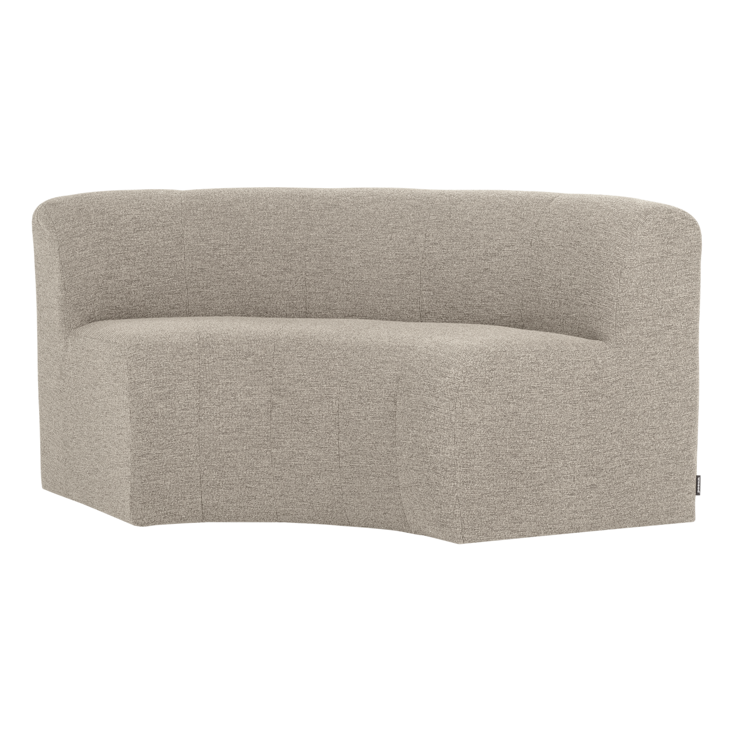 WOOOD Mojo Base eetbank halfronde hoek rugleuning bouclé Beige