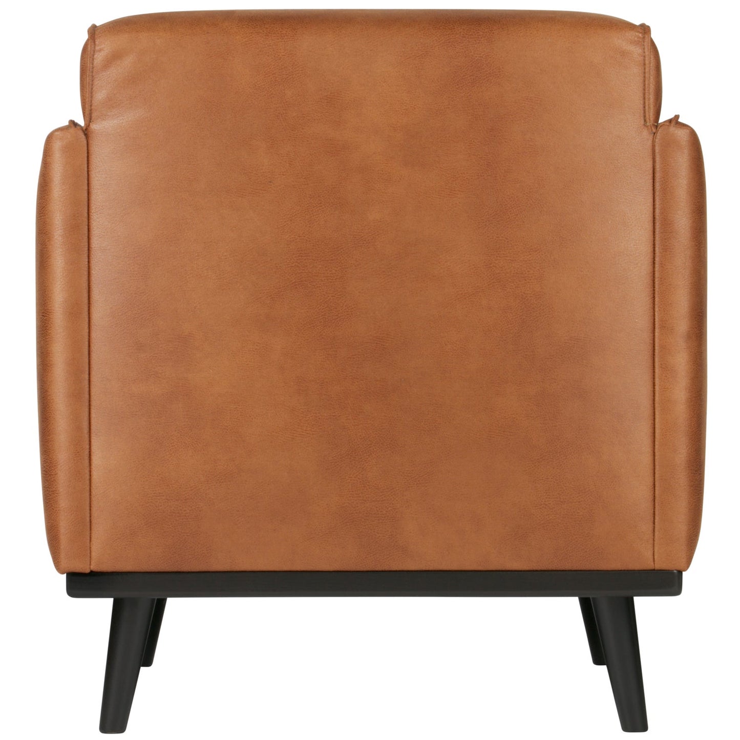 WOOOD Statement fauteuil met arm Ecoleer Cognac