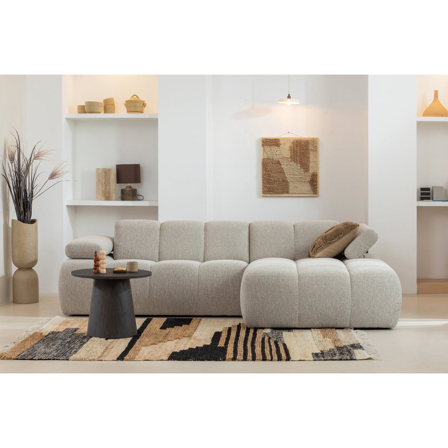 WOOOD Maan salontafel Ø80 cm Donkerbruin