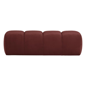 WOOOD Mojo eetbank 164 cm velvet Kastanjebruin