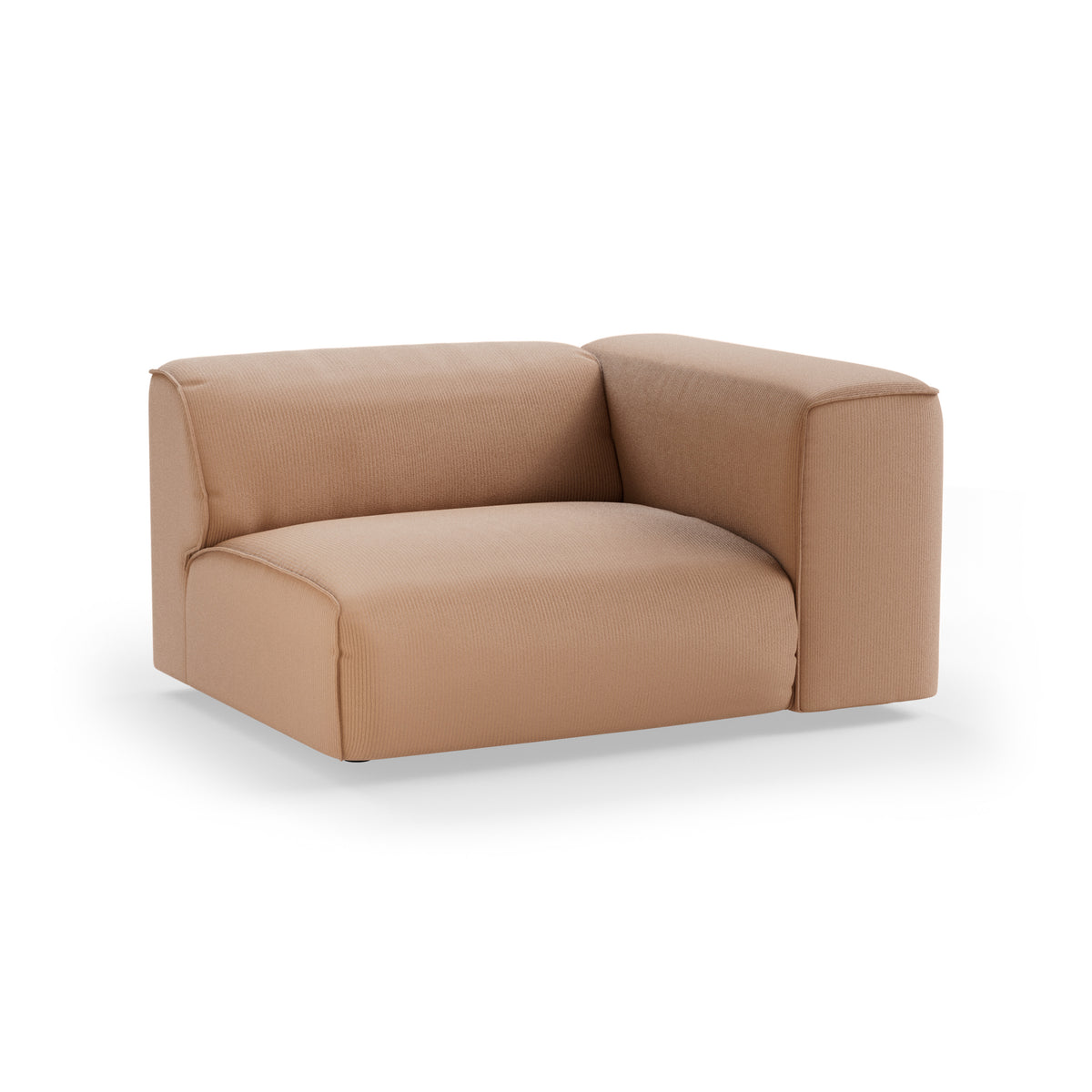 HKliving Flake bank right 1,5-seat Corduroy Rib Brown
