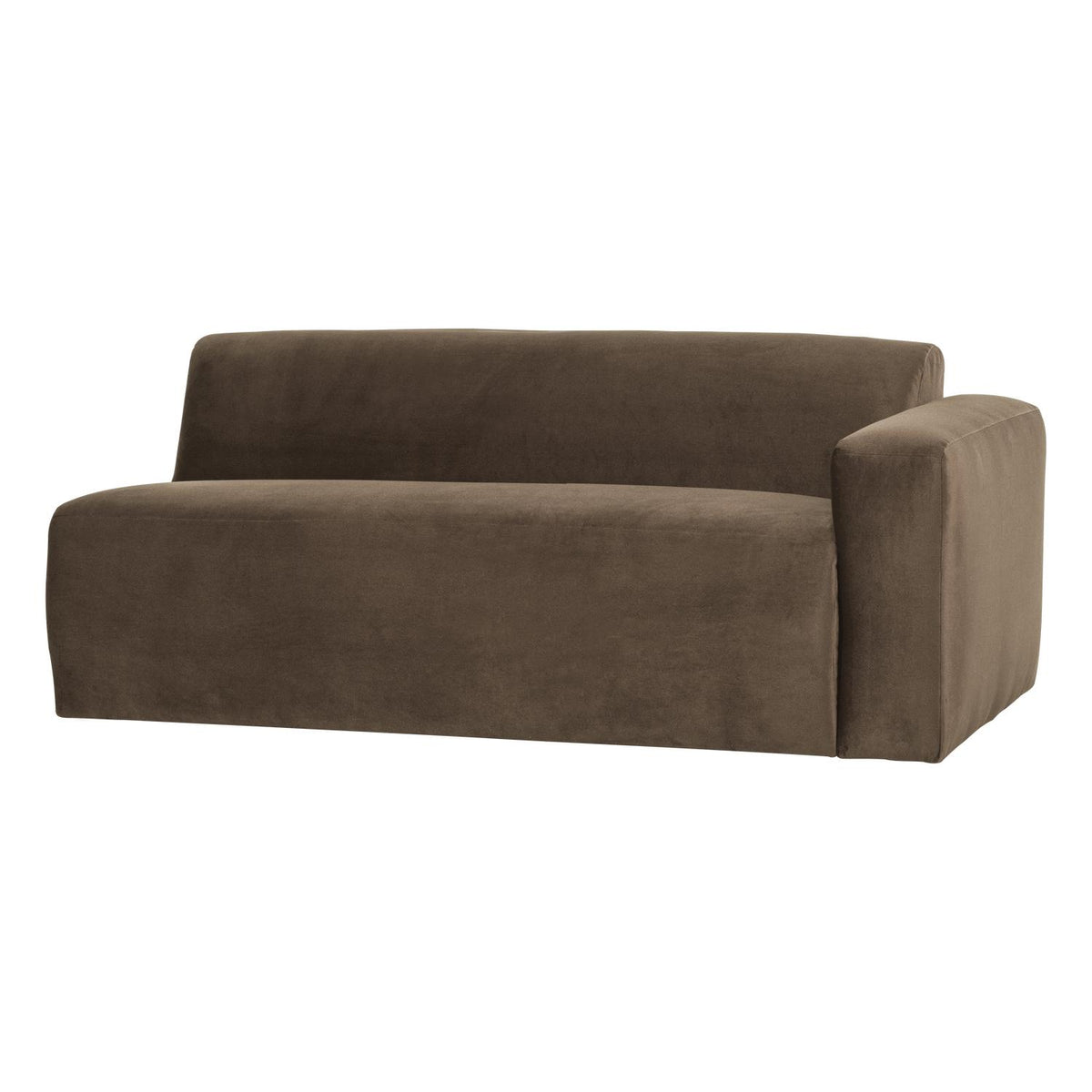 WOOOD Mojo Base 2-zits bank arm rechts velvet Taupe
