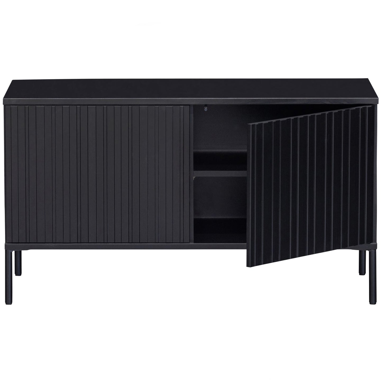 WOOOD New Gravure tv-meubel 100 cm Zwart