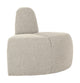 WOOOD Mojo eetbank hoek rond rugleuning Bouclé Beige Melange