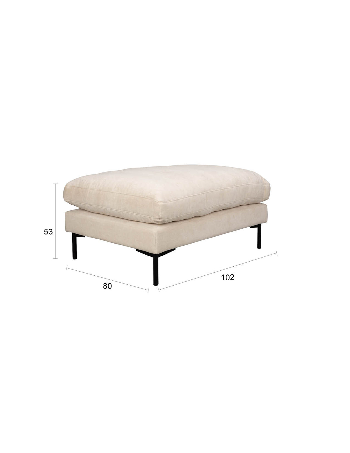 Zuiver Summer hocker Beige