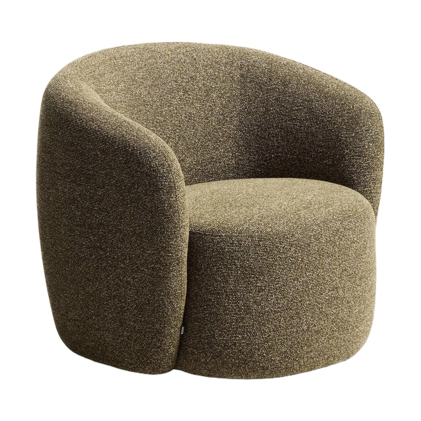 Kave home Odenia brandvertragende bouclé Olive green