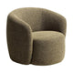 Kave home Odenia brandvertragende bouclé Olive green