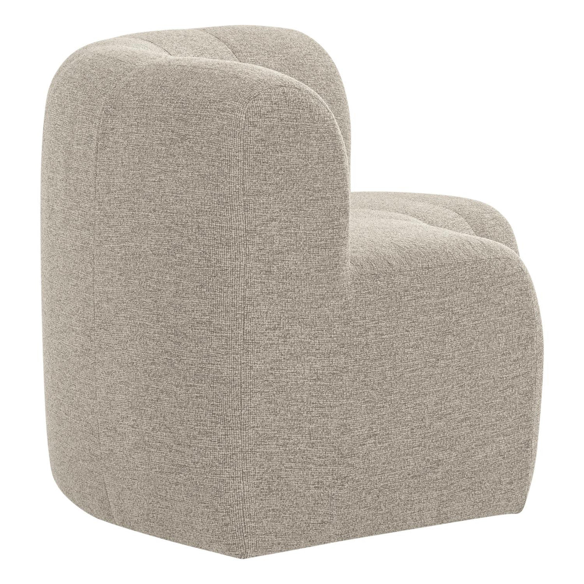 WOOOD Mojo Base eetbank halfronde hoek rugleuning bouclé Beige