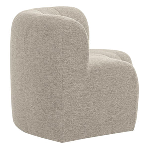 WOOOD Mojo Base eetbank halfronde hoek rugleuning bouclé Beige