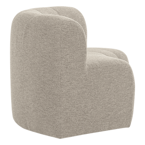 WOOOD Mojo Base eetbank halfronde hoek rugleuning bouclé Beige