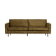 WOOOD Rodeo 2,5-zits bank structure velvet brass
