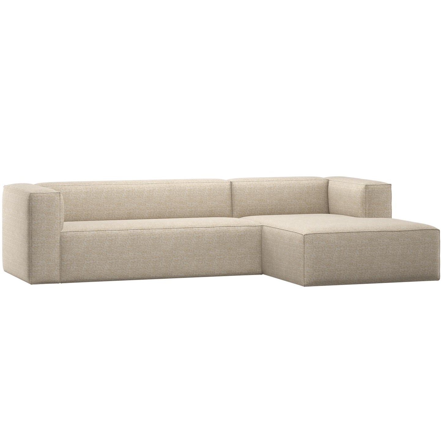 WOOOD Bean hoekbank rechts Beige Melange