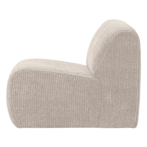 WOOOD Mojo Base 1-zits bank rib Ecru