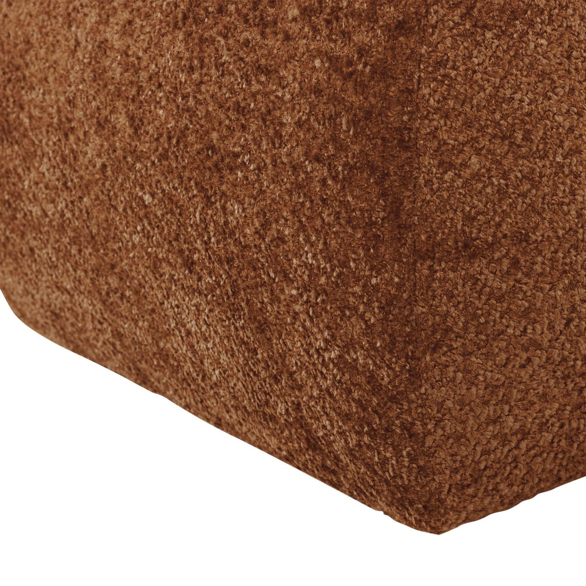 WOOOD Mojo Base poef wollig Roestbruin