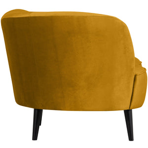 WOOOD Sara lounge fauteuil links velvet Oker