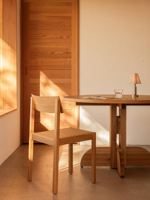 Audo Puffin eettafel rond Ø120 cm eiken Naturel