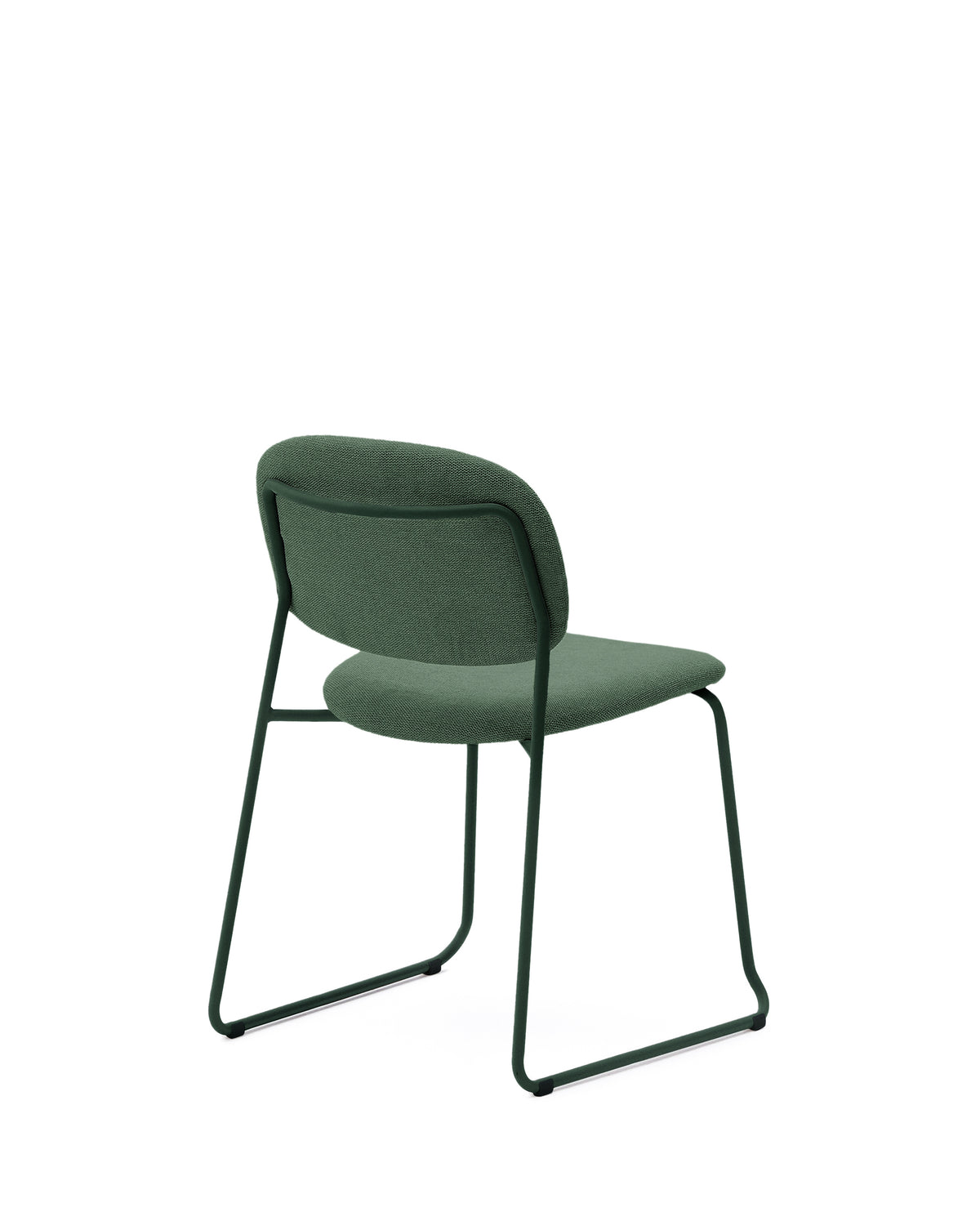 Kave Home Meli eetkamerstoel chenille Groen