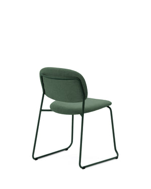 Kave Home Meli eetkamerstoel chenille Groen