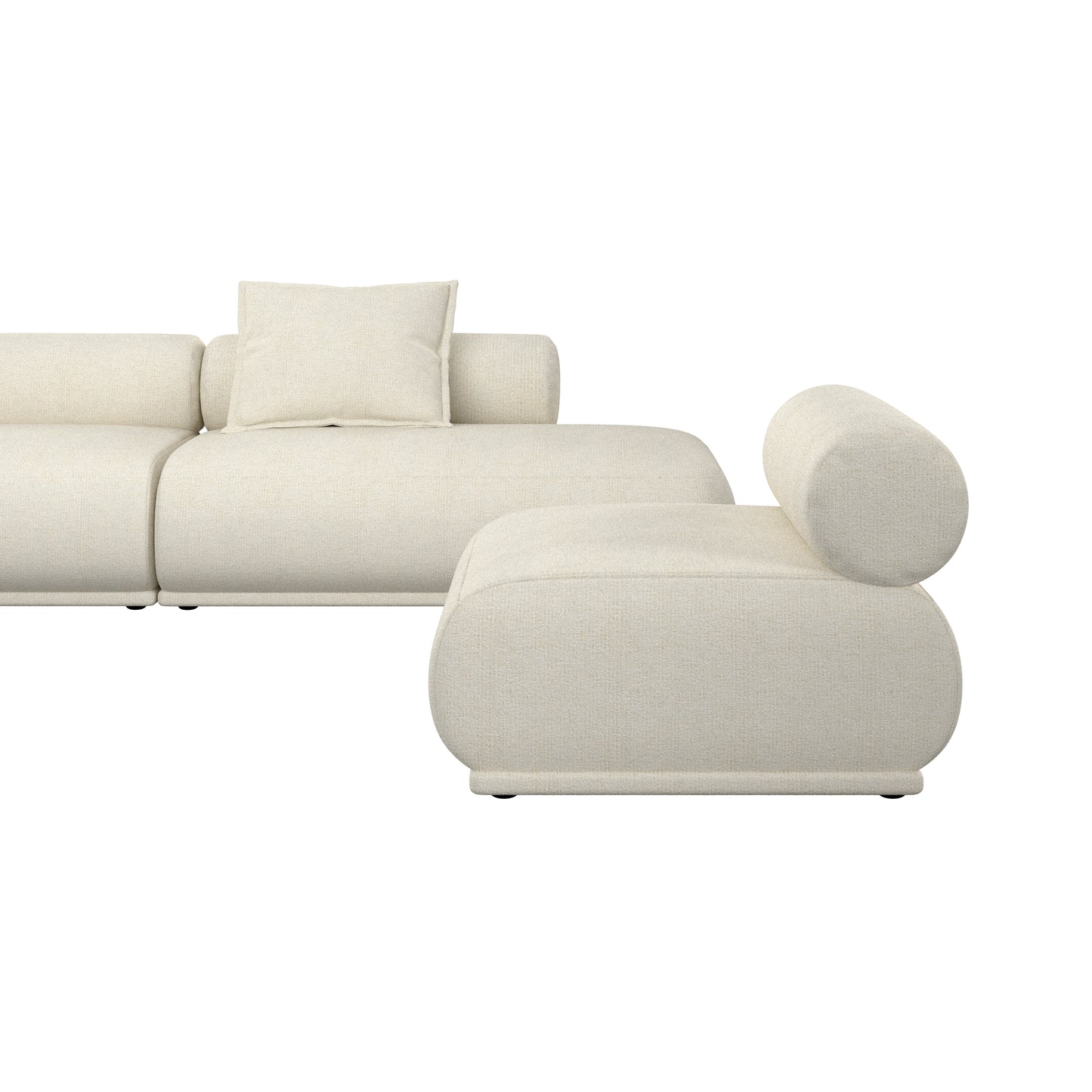 Zuiver Rembrandt 4,5-zitsbank links Beige