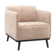 WOOOD Statement fauteuil met arm Chenille Velvet Naturel