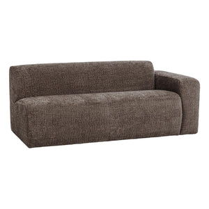 WOOOD Mojo Base 2-zits bank arm rechts wollig Bruin