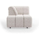 HKliving Wave bank left divan Sneak Light Grey