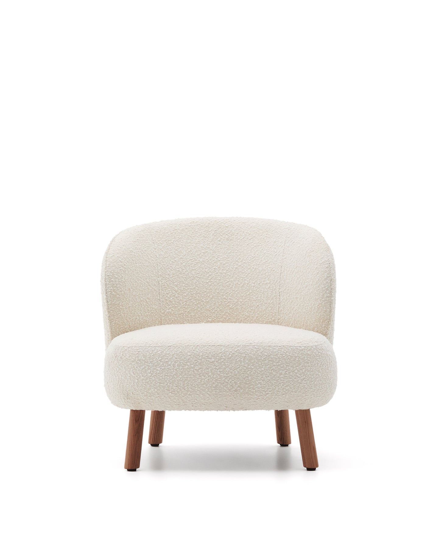 Kave Home Ulit fauteuil White walnoot