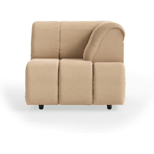 HKliving Wave bank right high arm Royal Velvet Cream