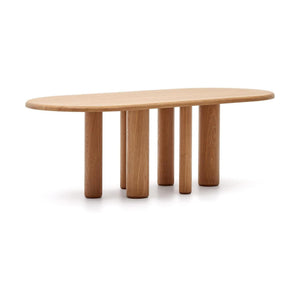 Kave Home Mailen eettafel ovaal 220x105 cm Naturel