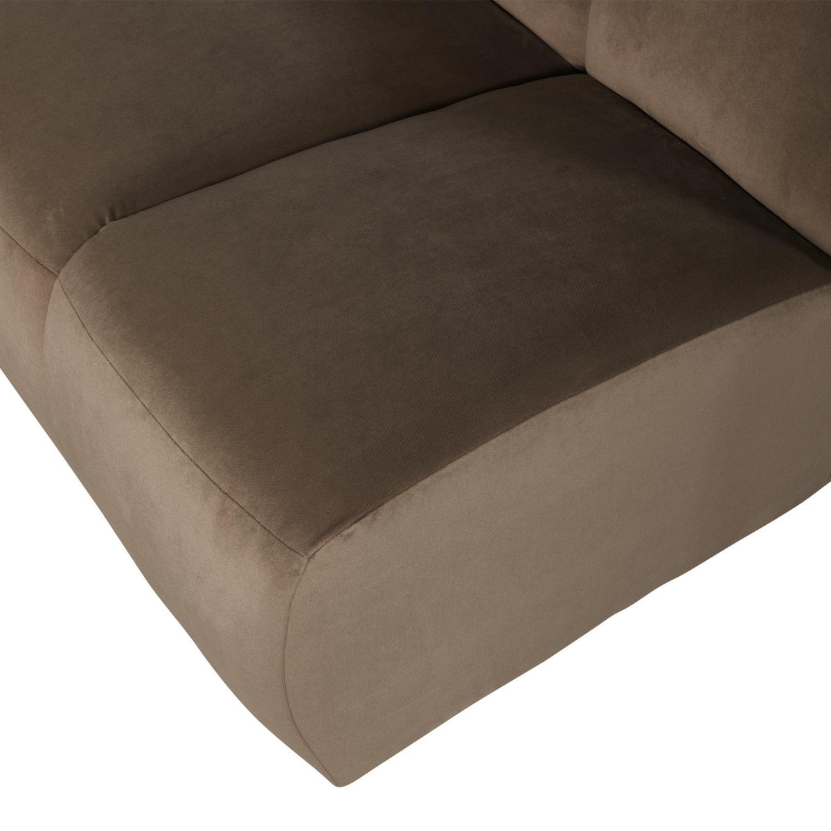 WOOOD Mojo 1,5-zits bank arm links velvet Taupe