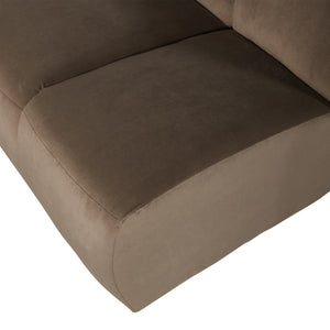 WOOOD Mojo 1,5-zits bank arm links velvet Taupe