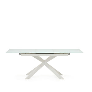 Kave Home Atminda eettafel uitschuifbaar rechthoek 160x90 cm White