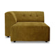 HKliving Vint bank left divan Royal Velvet Olive