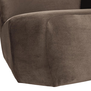 WOOOD Mojo Base bank hoekelement recht velvet Bruin