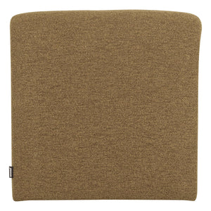 WOOOD Mojo Base eetkamerbank 84 cm met rugleuning bouclé Geel/Bruin