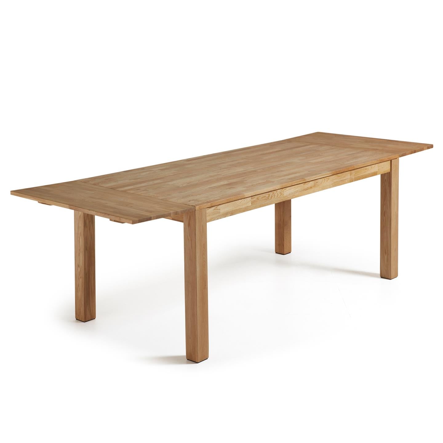 Kave Home Isbel eettafel uitschuifbaar rechthoek 140x90 cm Natural