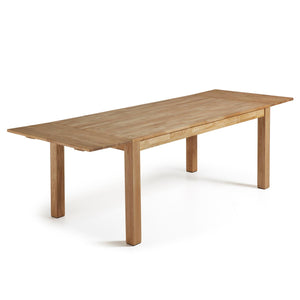 Kave Home Isbel eettafel uitschuifbaar rechthoek 140x90 cm Natural