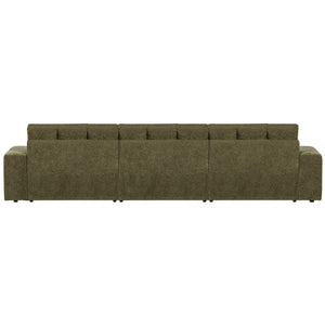 WOOOD Second Date chaise longue bank links velvet Groen