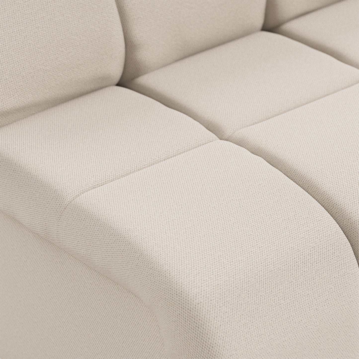HKliving Wave bank middle Cosy Beige