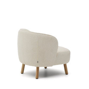 Kave Home Ulit fauteuil White naturel