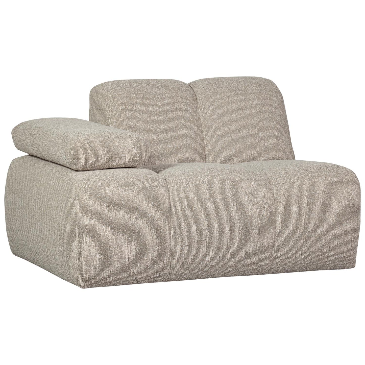 WOOOD Mojo 1-zits bank arm links bouclé Beige