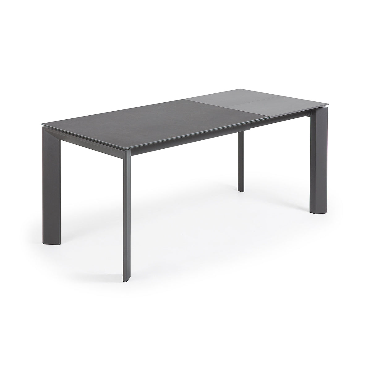 Kave Home Axis eettafel uitschuifbaar 120/180x80 cm Grijs