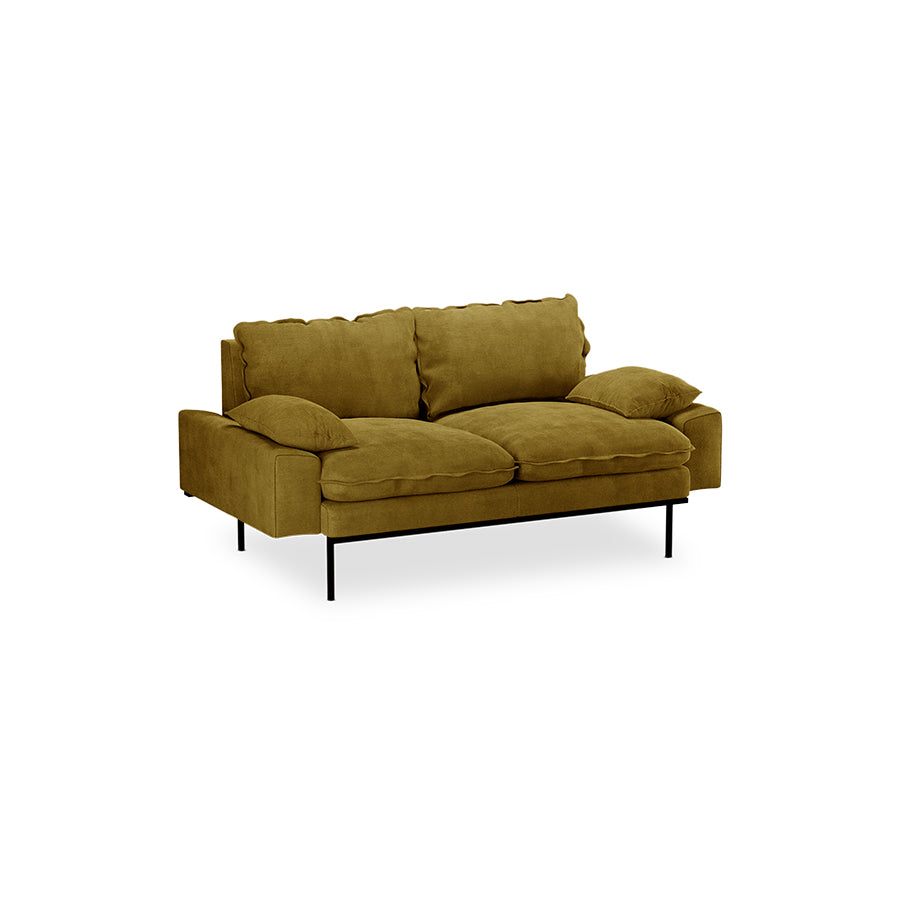 HKliving Retro 2-zitsbank Royal Velvet Olive