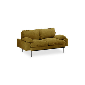 HKliving Retro 2-zitsbank Royal Velvet Olive