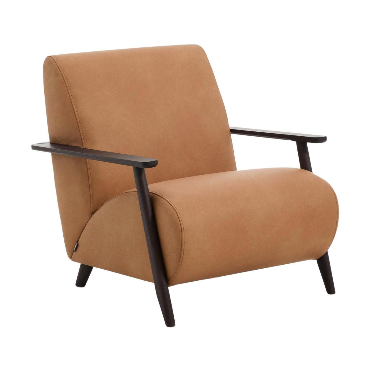 Kave Home Meghan fauteuil Bruin/Donker bruin