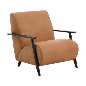 Kave Home Meghan fauteuil Bruin/Donker bruin