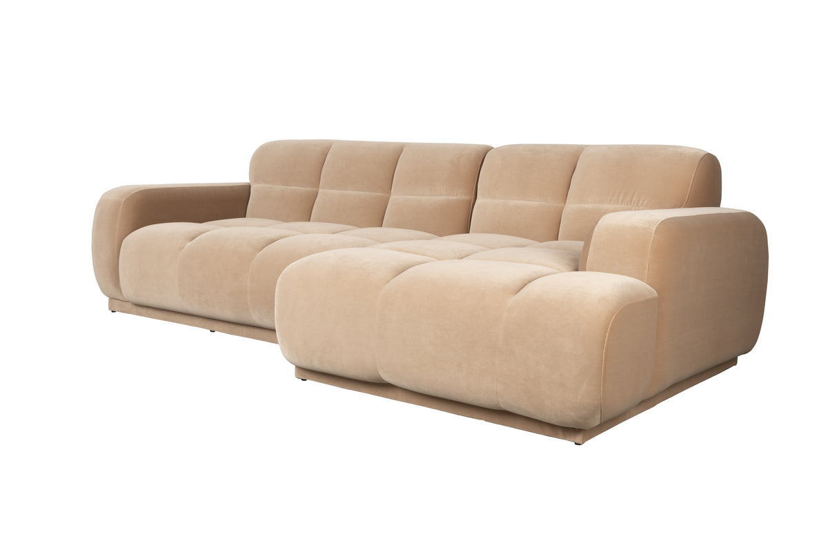 Zuiver Hazel 3,5-zitsbank Chaise Longue rechts Beige