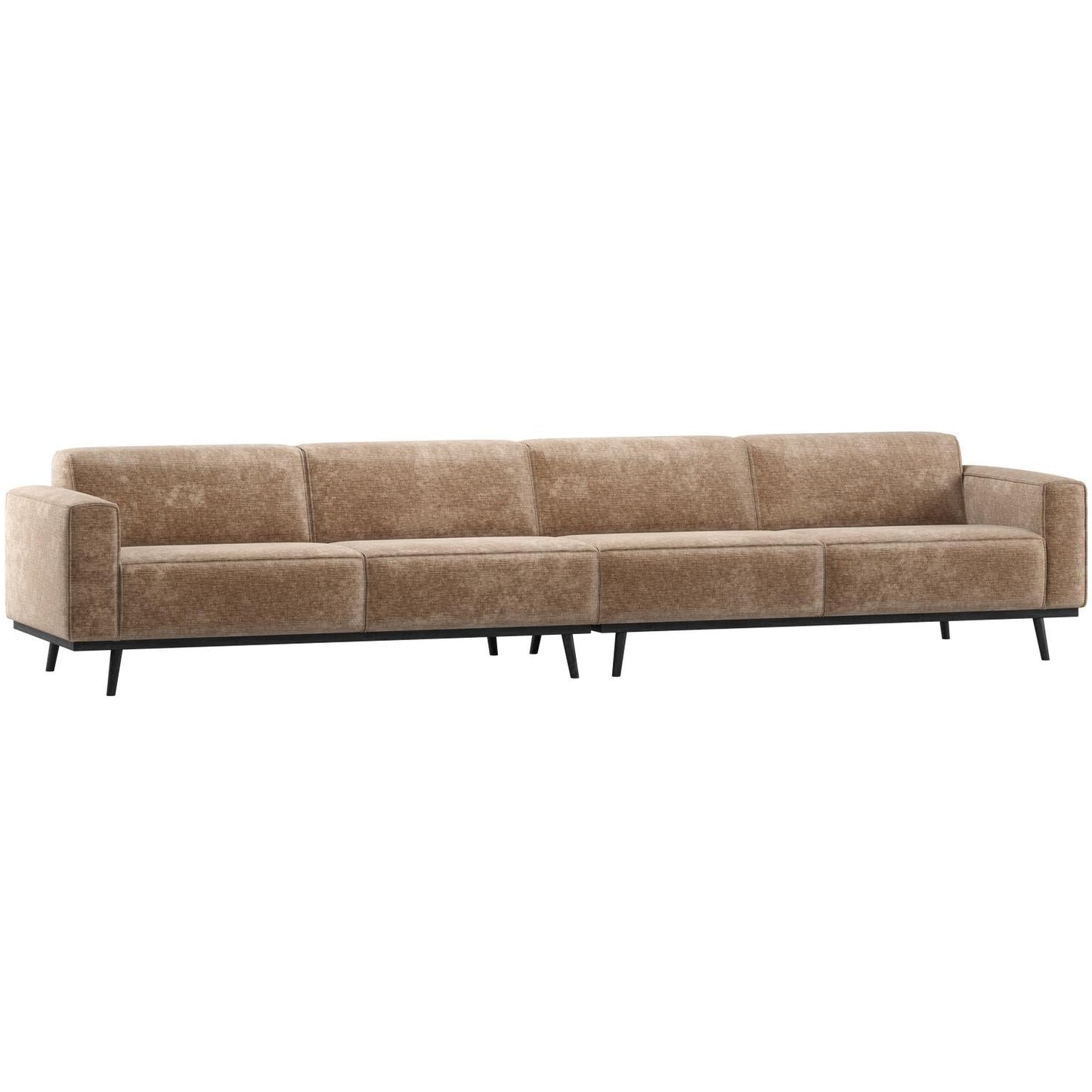 WOOOD Statement XL 4-zits bank 372 cm Chenille Velvet Taupe