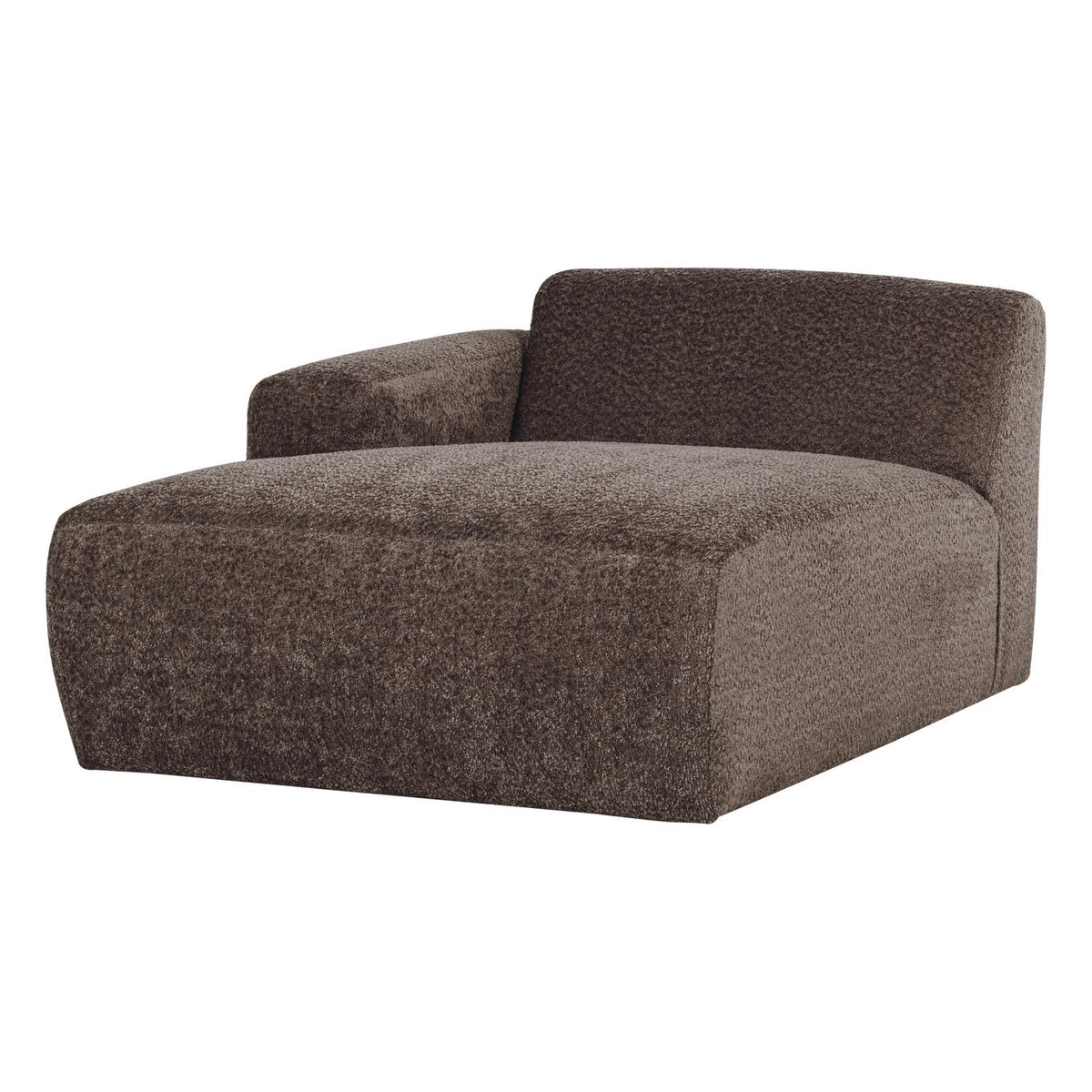WOOOD Mojo Base chaise longue bank arm links wollig Bruin