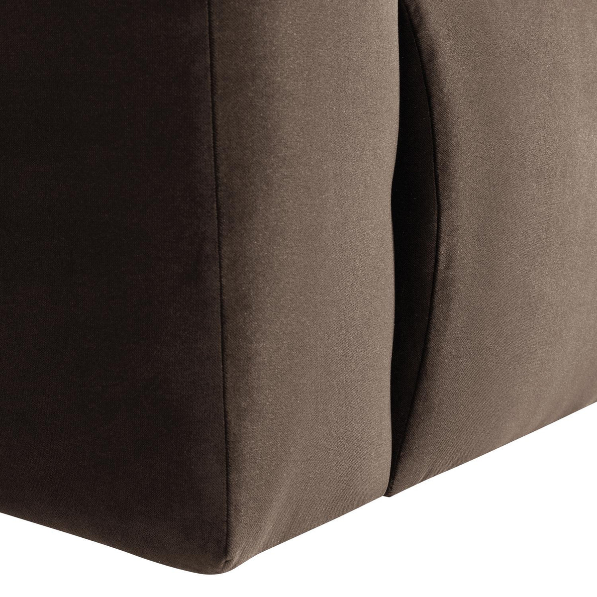 WOOOD Mojo Base 1-zits bank arm links velvet Bruin